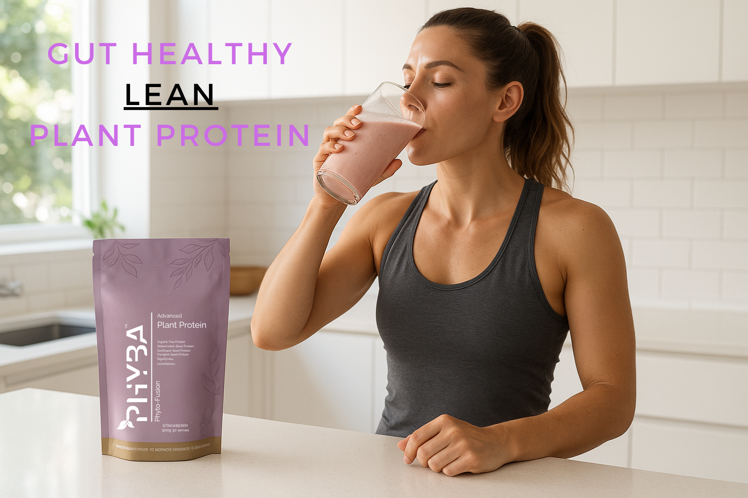 Gut-Friendly Plant Protein for Active Women: Zero Bloat, Improved skin health