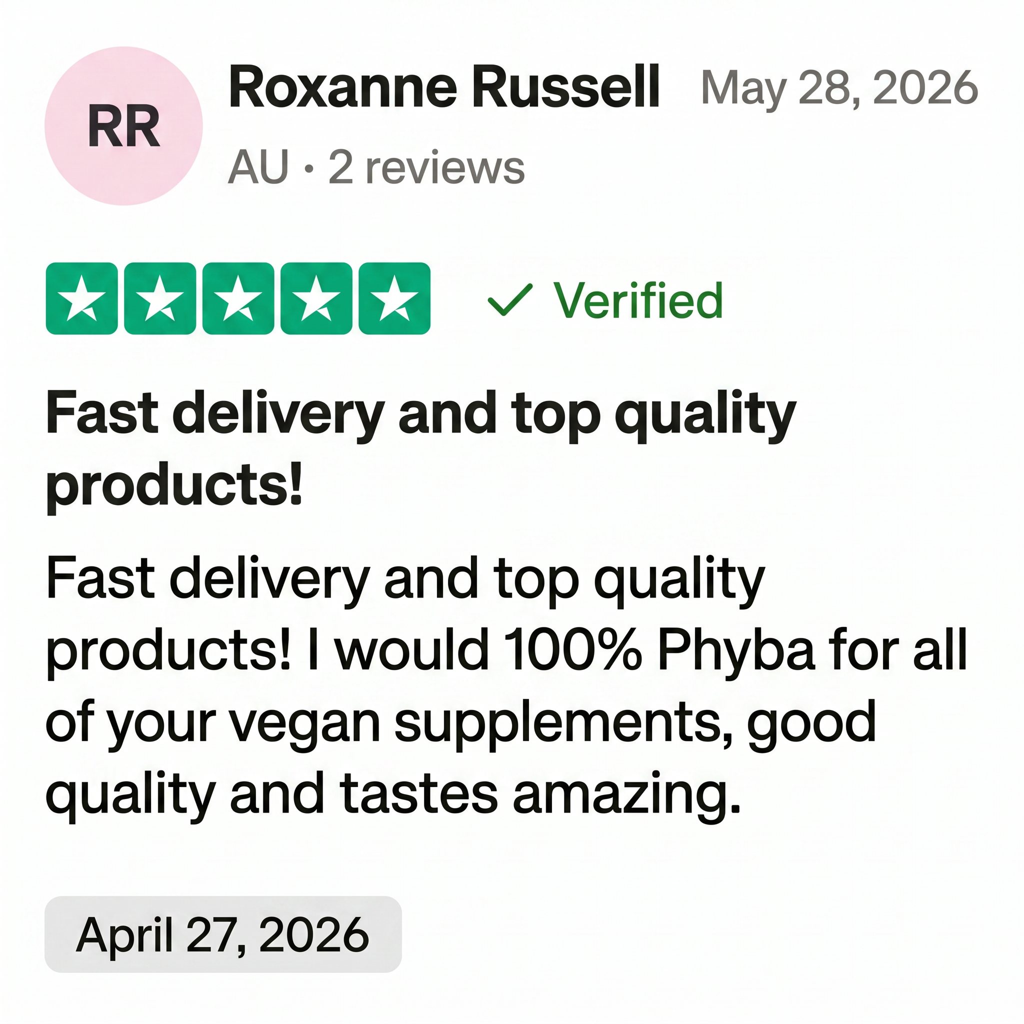 Five-star review ★★★★★