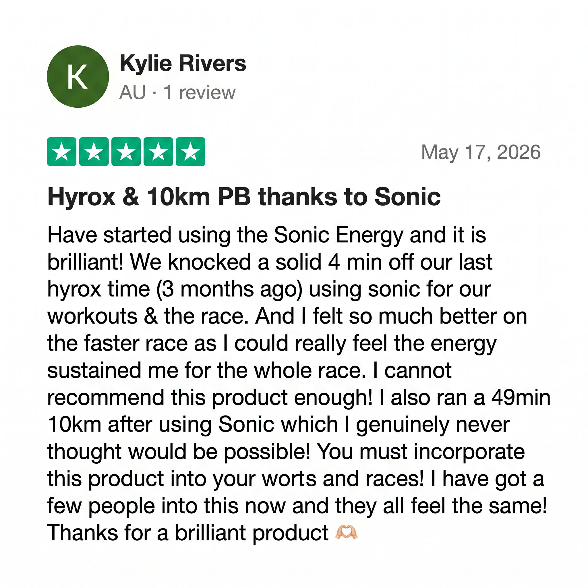 Five-star review ★★★★★