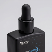 Moonbeam dropper cap and bottle detail