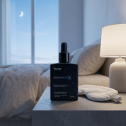 Moonbeam in a softly lit bedroom setting