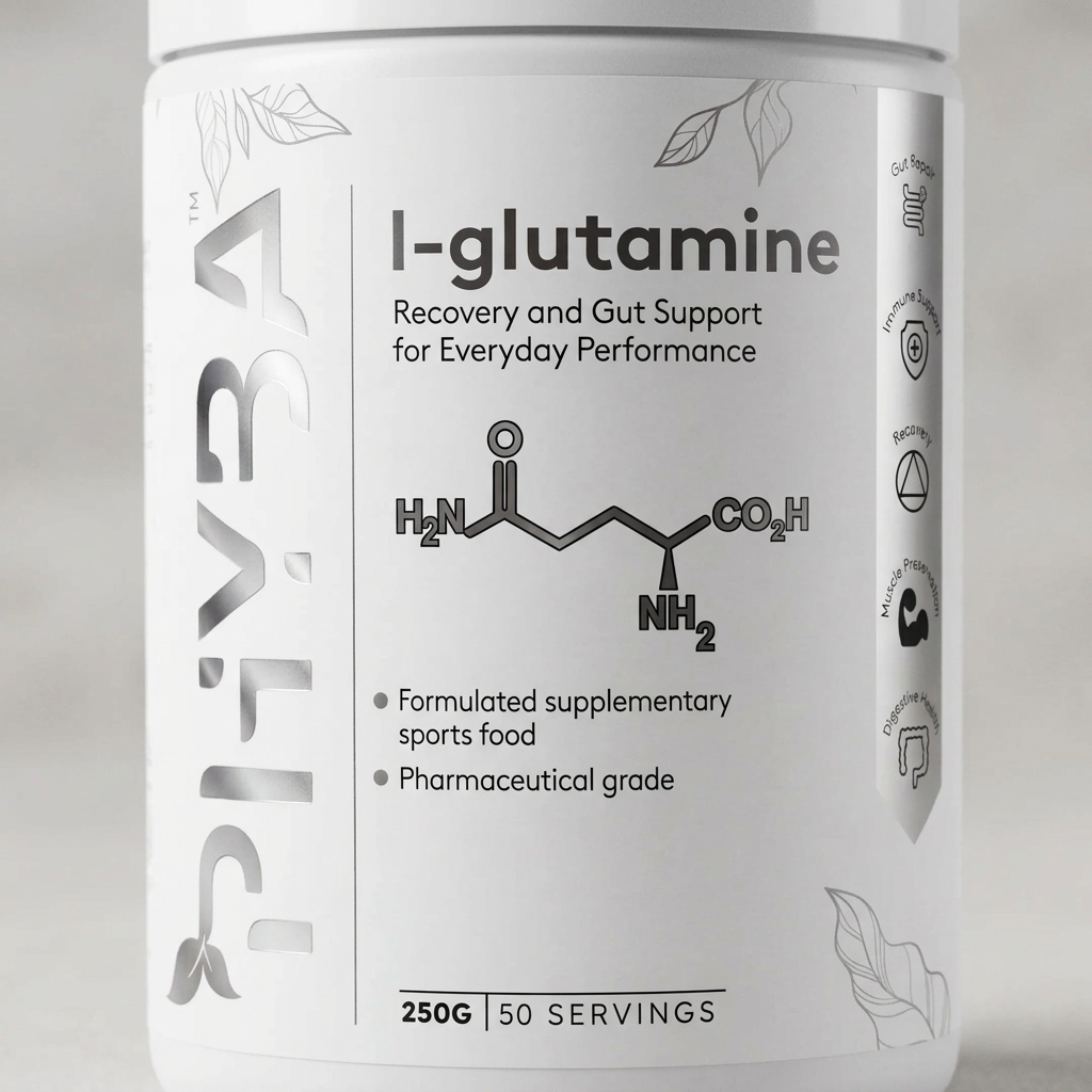 Phyba L-Glutamine label close-up