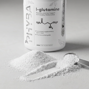 Phyba L-Glutamine white powder texture