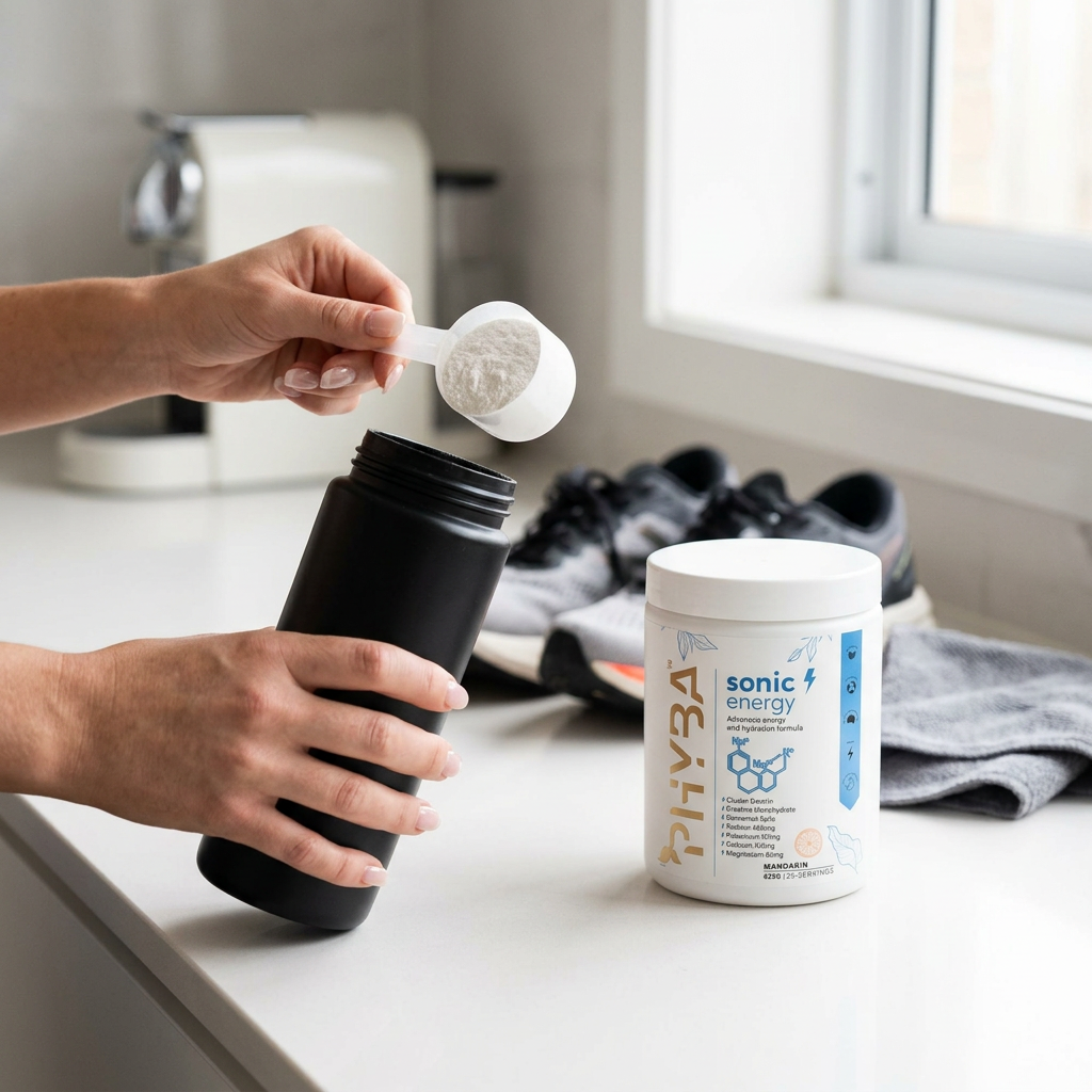 Preparing Sonic Energy in a sports bottle
