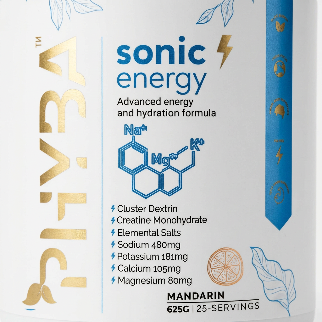 Sonic Energy label close-up